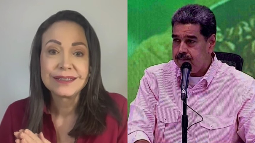 Maduro: ‘Se fue’, Maria Corina: ‘Estoy aquí’