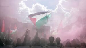 Miles de manifestantes propalestinos protestan en Europa previo a aniversario de ataque