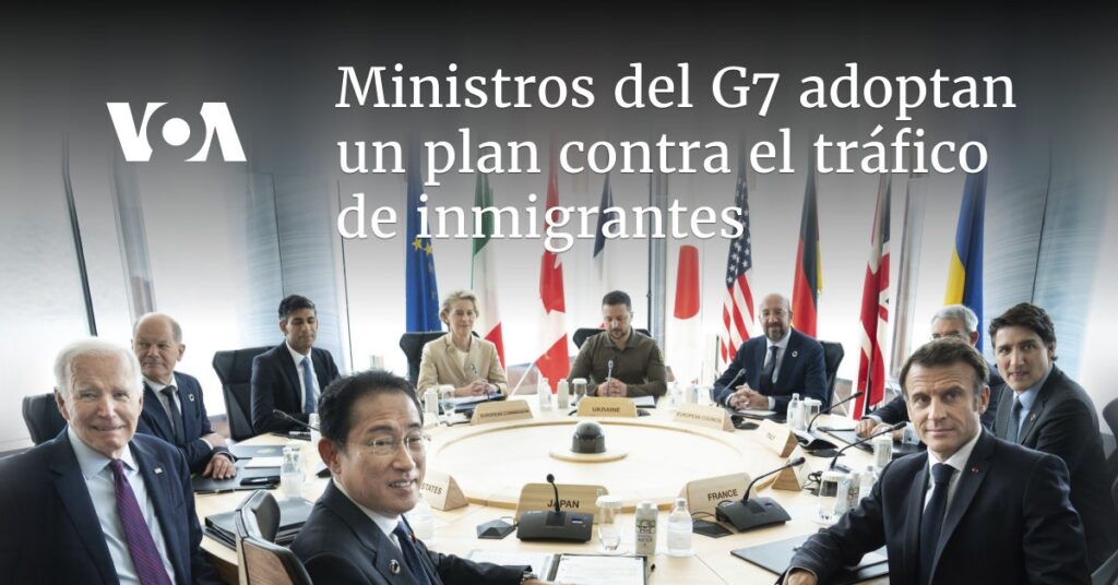 Ministros del G7 adoptan un plan contra el tráfico de inmigrantes