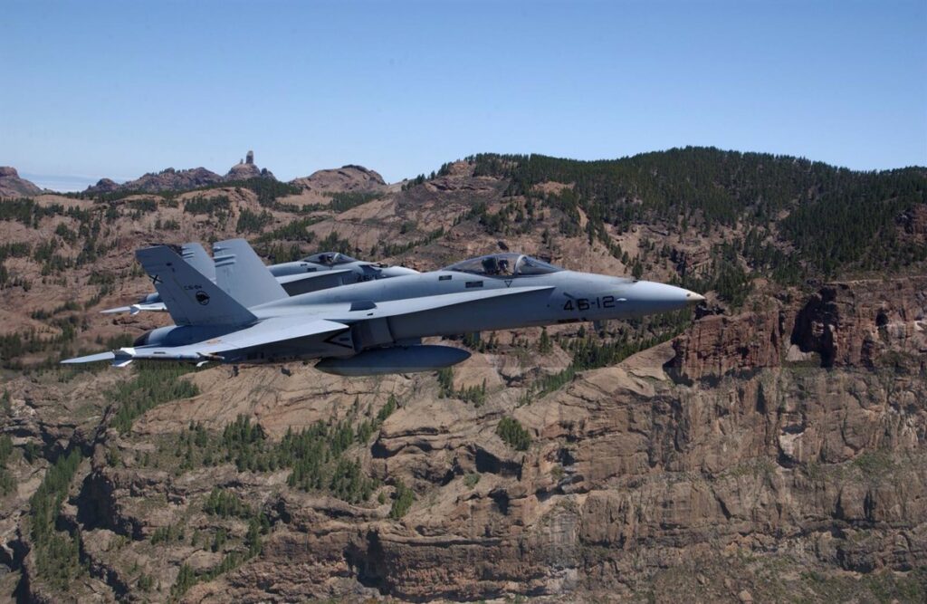 Muere el piloto del caza F18 accidentado cerca de Teruel