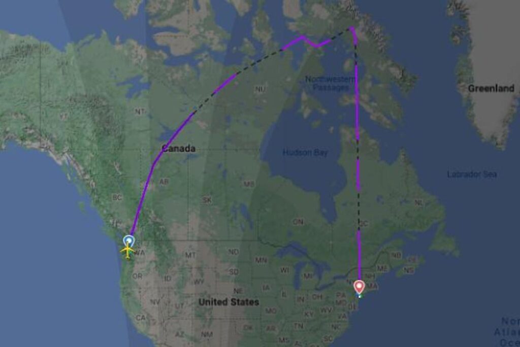 Itinerario del vuelo de Turkish Airlines