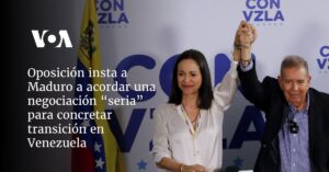 Oposición insta a Maduro a acordar una negociación “seria” para concretar transición en Venezuela