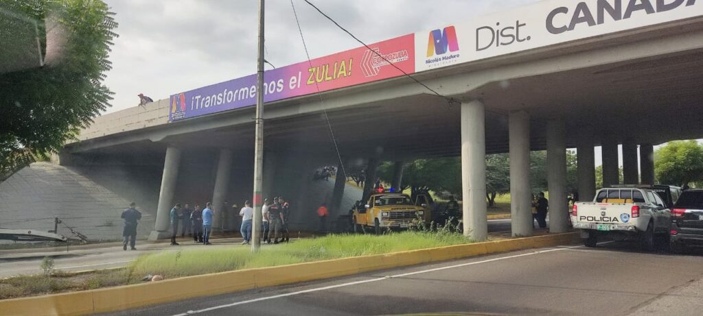 Se registra fuerte accidente en la Circunvalación 1 de Maracaibo