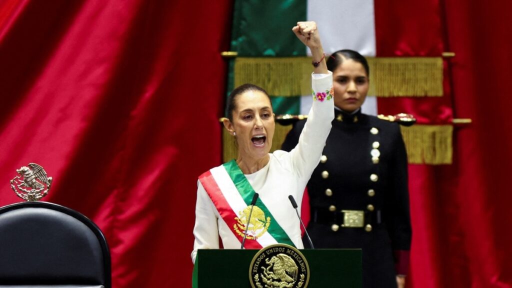 Sheinbaum en su primer discurso como presidenta de México