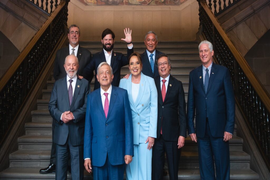 Sin Maduro y Ortega: líderes de izquierda posan para una foto histórica para despedir a AMLO