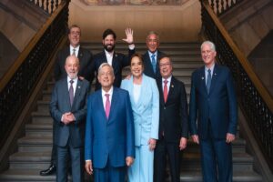 Sin Maduro y Ortega: líderes de izquierda posan para una foto histórica para despedir a AMLO