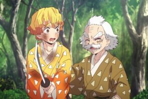 Solo aparece unas pocas veces en Kimetsu No Yaiba, pero es un antiguo Pilar tan poderoso que tuvieron que reventarle la pierna para pararlo