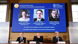 Tres expertos ganan el Nobel de Economía por investigar las diferencias de prosperidad entre países