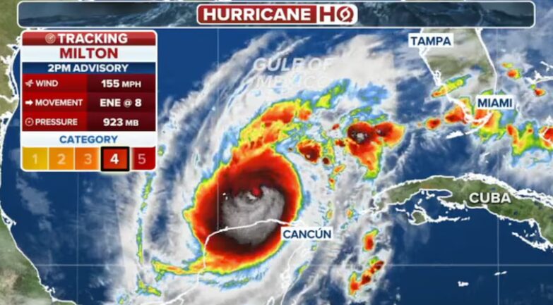 ÚLTIMA HORA | Milton se convierte de nuevo en huracán de categoría 5 mientras se aproxima a Florida - AlbertoNews