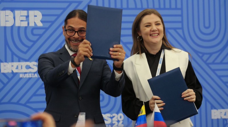 VTV, TeleSUR y TV Brics firman memorándum de cooperación en comunicación