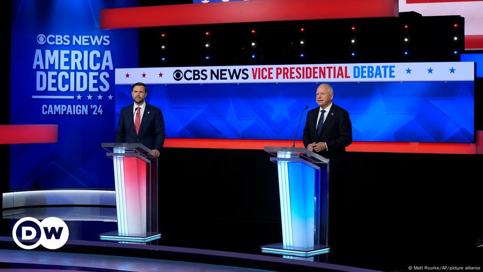 Vance, Walz y un debate "sorprendentemente educado" – DW – 02/10/2024