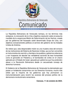 Venezuela rechaza renovación por ONU de Misión de Determinación de los Hechos | Diario El Luchador