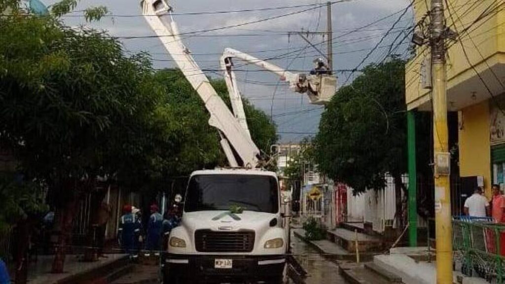 cortes temporales de energía por reubicación de redes en Barranquilla y Puerto Colombia