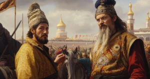 los Polo en la Corte de Kublai Kan