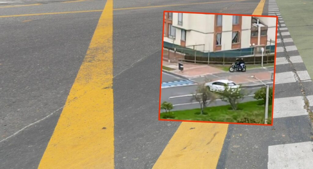 video robo en Usaquén con disparos y ladrones huyendo del lugar