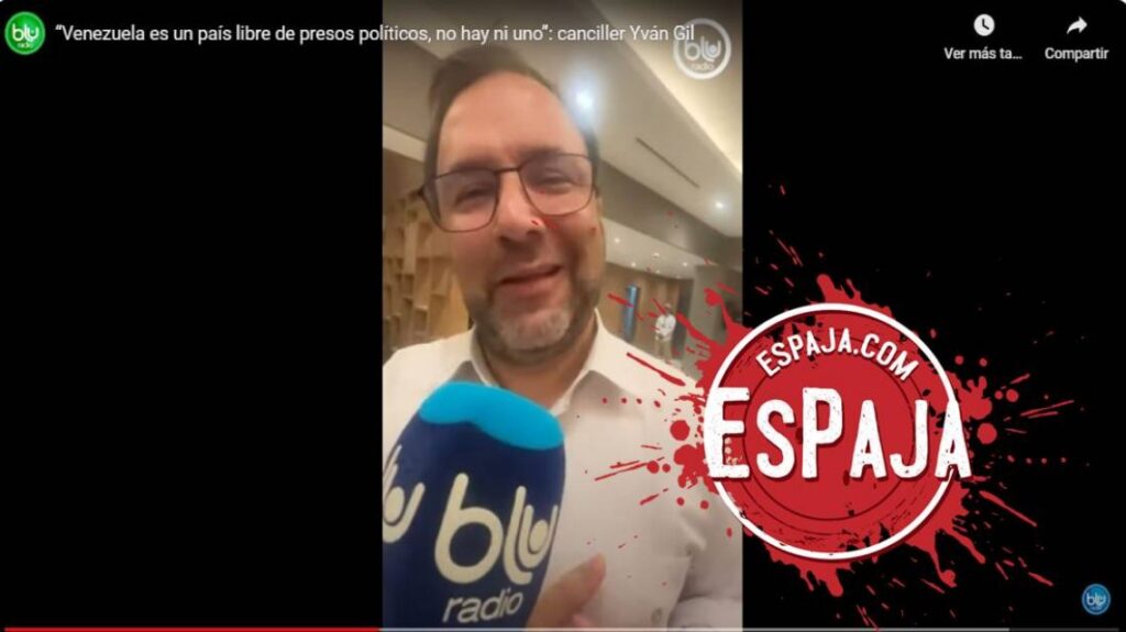¿En Venezuela no hay ni un preso político, como dijo Yván Gil en su visita a Colombia?