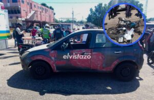 Accidente de tránsito en la Av. Norte de Pariaguán deja una motorizada lesionada