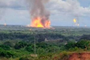 Cinco heridos en incendio de gasoducto Muscar-Soto en Punta de Mata