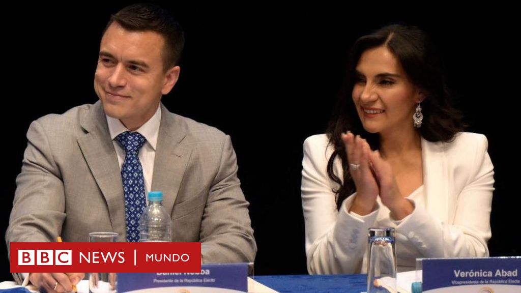 Daniel Noboa y Sariha Moya: la polémica decisión del gobierno de Ecuador de suspender a la vicepresidenta a pocos meses de las elecciones