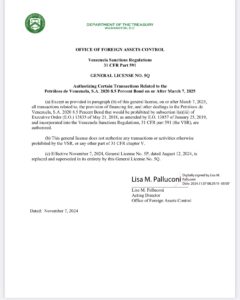 EE.UU. renovó licencia de operaciones a Pdvsa hasta mayo de 2025 | Diario El Luchador