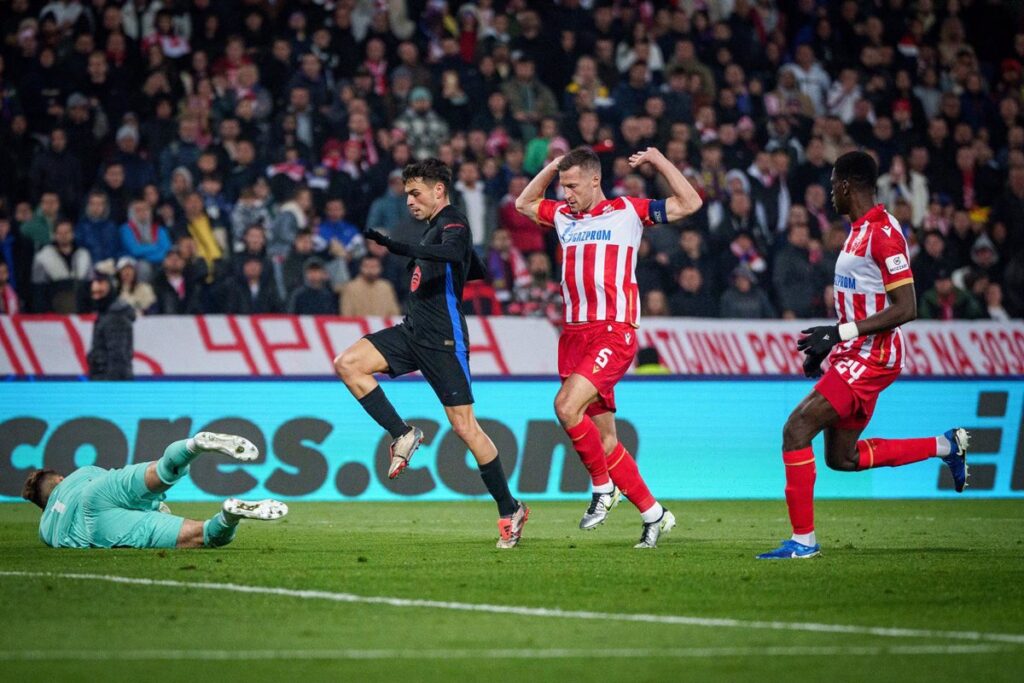 El Barça también golea en el 'infierno' de Belgrado (2-5)