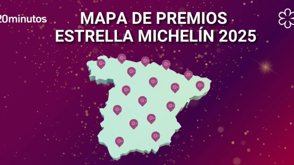 El mapa con todas las Estrellas de la Guía Michelin 2025