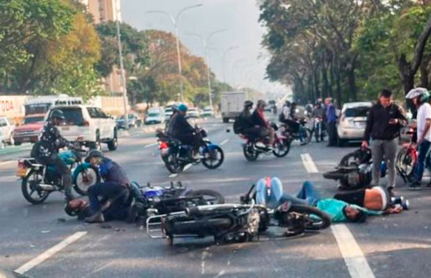 En octubre 79% de los hechos viales involucró a motorizados en Táchira