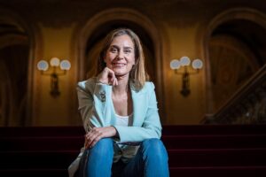 La líder de los comuns en el Parlament, Jéssica Albiach, este miércoles.