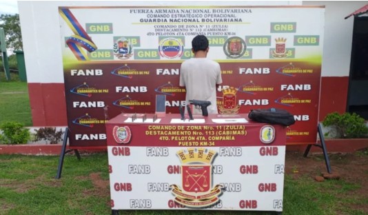 GNB captura alias “El Tuerto”, integrante de banda “El Oso”