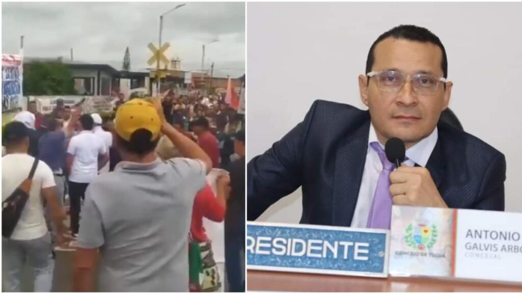 Investigarán incidente de disparos al aire que habría hecho escolta de UNP, cuando estaba con el presidente del concejo de Tuluá, en protesta en el Valle