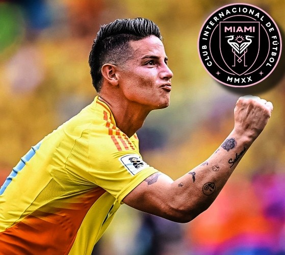 James Rodríguez firmó con el Inter Miami