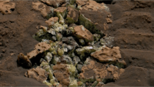 La NASA descubrió el tesoro amarillo, un secreto oculto en una roca de Marte