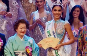 Sakra Guerrero quedó como tercera finalista del Miss International 2024 (+Video)