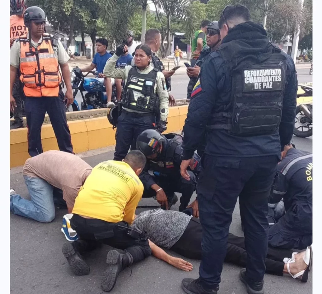 Sexagenaria resultó lesionada tras ser arrollada en Naguanagua