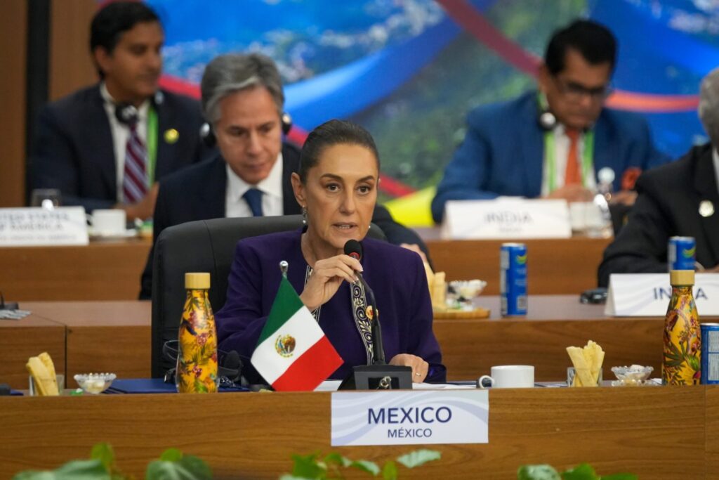 Sheinbaum propone en el G20 destinar el 1% del gasto militar a programa de reforestación más grande de la historia
