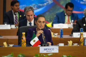 Sheinbaum propone en el G20 destinar el 1% del gasto militar a programa de reforestación más grande de la historia