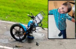 Sujeto arrolló a niño de 8 años mientras realizaba motopiruetas