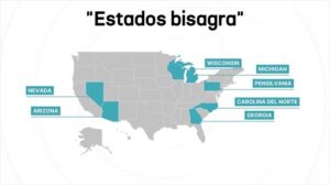 "Swing States", los siete estados bisagra que pueden decidir las elecciones de EE. UU. 2024