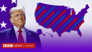Trump gana la presidencia de Estados Unidos: los mapas que comparan los resultados de 2024 con los de 2020 y 2016