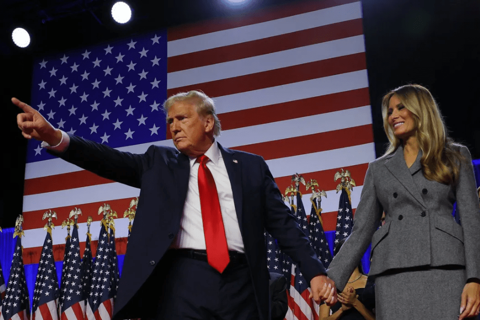 Trump Melania victoria electoral EEUU