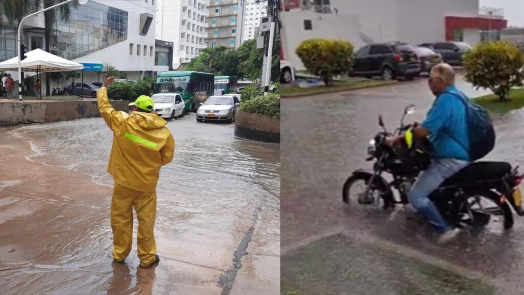 emergencias por lluvia y heridos por rayo en Puerto Colombia