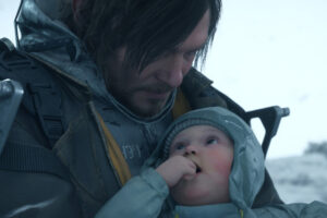 la pantalla de inicio de Death Stranding 2 puede que no sea gran cosa, pero incluye lo que más necesita un desmemoriado