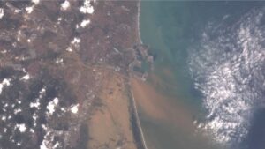 las impresionantes imágenes satelitales del paso de la DANA por Valencia y su destrucción