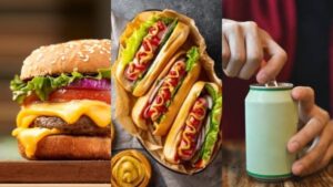 Científicos revelan cuántos minutos de vida se pierden cuando come hamburguesas, perros calientes y gaseosa