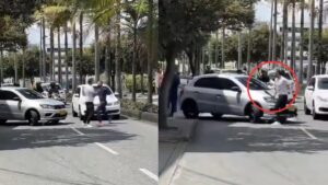 Conductor atacó con 'machete' a otro en medio de violenta pelea en Manizales