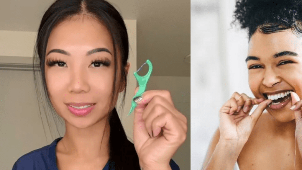 Dentista explica qué tan efectivos son los ‘palillos de hilo dental’ para limpiar los dientes