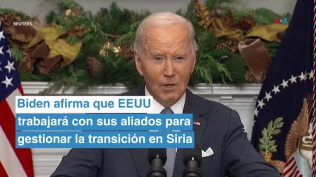 "EEUU trabajará con nuestros socios y las partes interesadas en Siria": Joe Biden