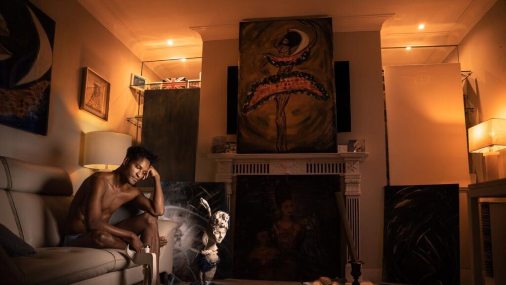 El colombiano Fernando Montaño presenta su arte de pintar bailando: entrevista