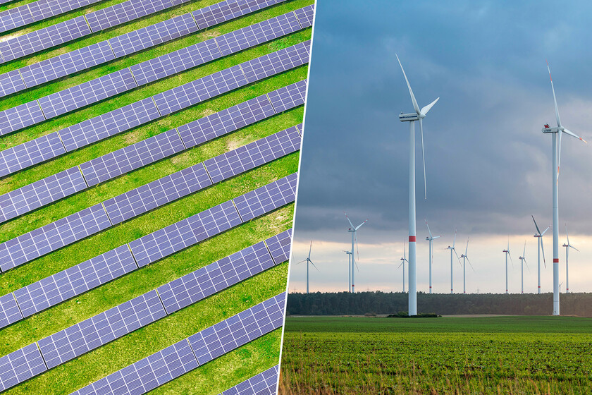 El gráfico que compara la capacidad prevista de renovables con la que finalmente se instaló. Se han superado todas las expectativas