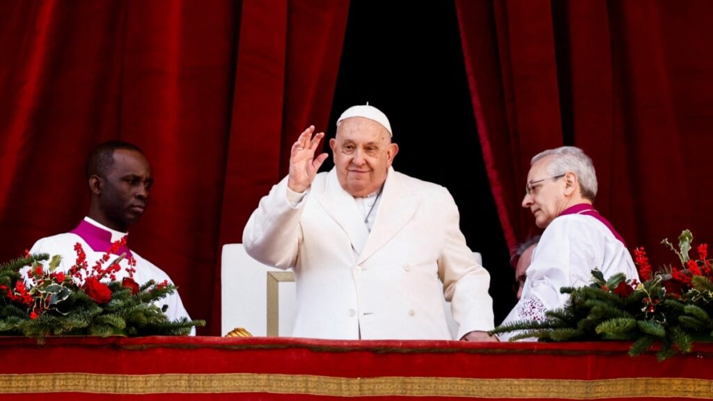 En Navidad, el papa Francisco pide diálogo para poner fin a la guerra de Ucrania